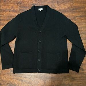 Club Monaco Black Wool Blend Cardigan Size XL